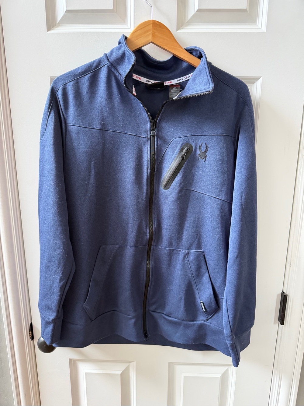 Spyder Men’s Blue Full-Zip Sweater Jacket
